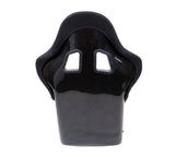 NRG FRP Race Deep Bucket Seat Medium - Black Shell/Black Cloth w/Leather Bolsters