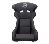 NRG FRP Race Deep Bucket Halo Seat Large - White Shell/Black Cloth