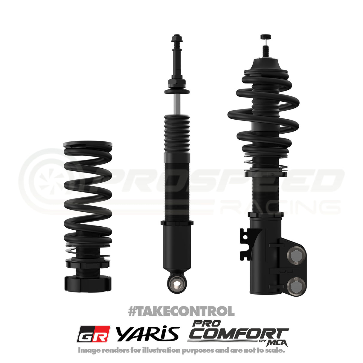 MCA Pro Comfort Coilovers - Toyota GR Yaris XPA16R GRYAR-PC | Pro Speed Racing
