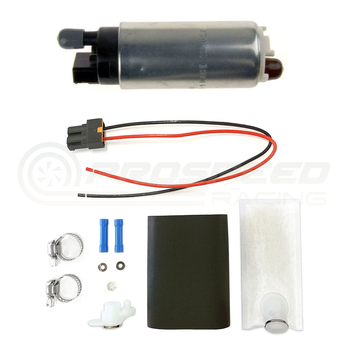 Walbro GSS341 255 LPH High-Performance Fuel Pump Kit Offset Inlet - Universal  | Pro Speed Racing