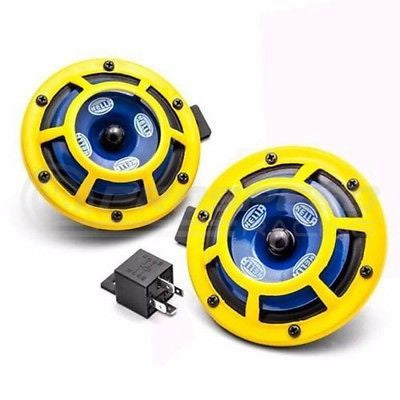 Hella Sharptone Yellow Horns Univeral H31000001 | Pro Speed Racing