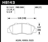 Hawk Performance Blue 9012 Front Brake Pads