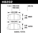 Hawk Performance HP+ Front Brake Pads