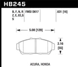 Hawk Performance HP+ Front Brake Pads