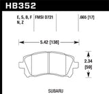 Hawk Performance HPS 5.0 Front Brake Pads