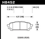 Hawk Performance HP+ Rear Brake Pads