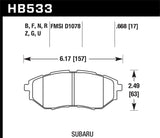 Hawk Performance HP+ Front Brake Pads