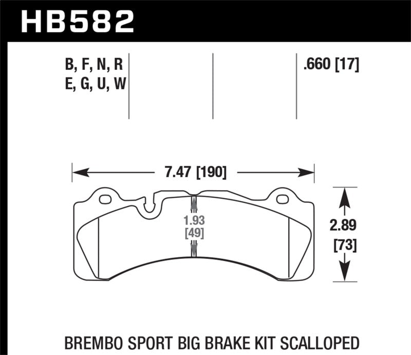 Hawk Performance HPS 5.0 Front Brake Pads