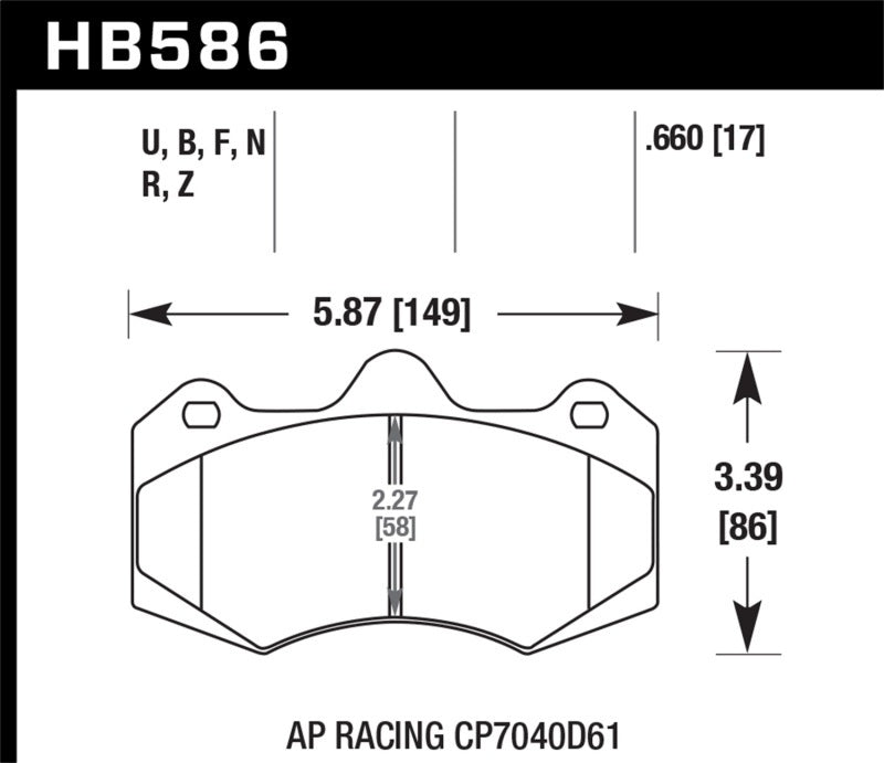 Hawk Performance DTC-60 Front Brake Pads