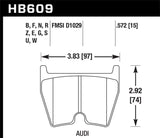 Hawk Performance HP+ Rear Brake Pads