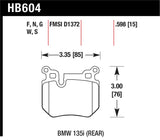 Hawk Performance HP+ Rear Brake Pads