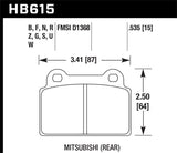 Hawk Performance HP+ Rear Brake Pads