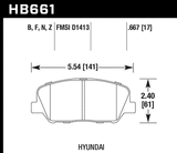 Hawk Performance HPS Front Brake Pads