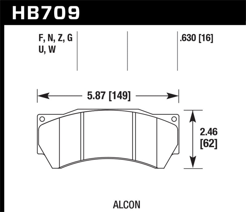 Hawk Performance DTC-60 Front Brake Pads
