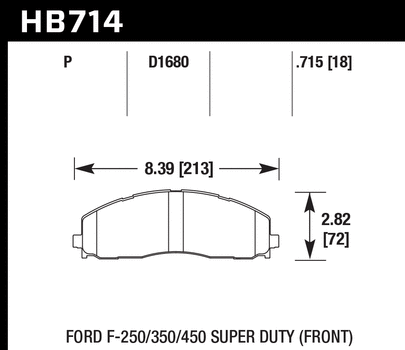 Hawk Performance Super Duty Front Brake Pads