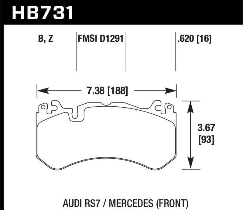 Hawk Performance HPS 5.0 Front Brake Pads