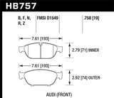 Hawk Performance Ceramic Front Brake Pads
