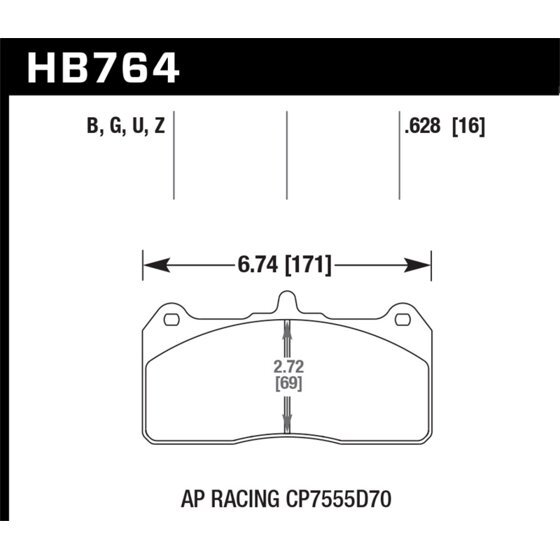 Hawk Performance HPS 5.0 Front Brake Pads