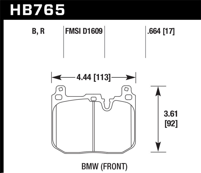 Hawk Performance Ceramic Front Brake Pads