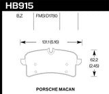 Hawk Performance HPS 5.0 Rear Brake Pads