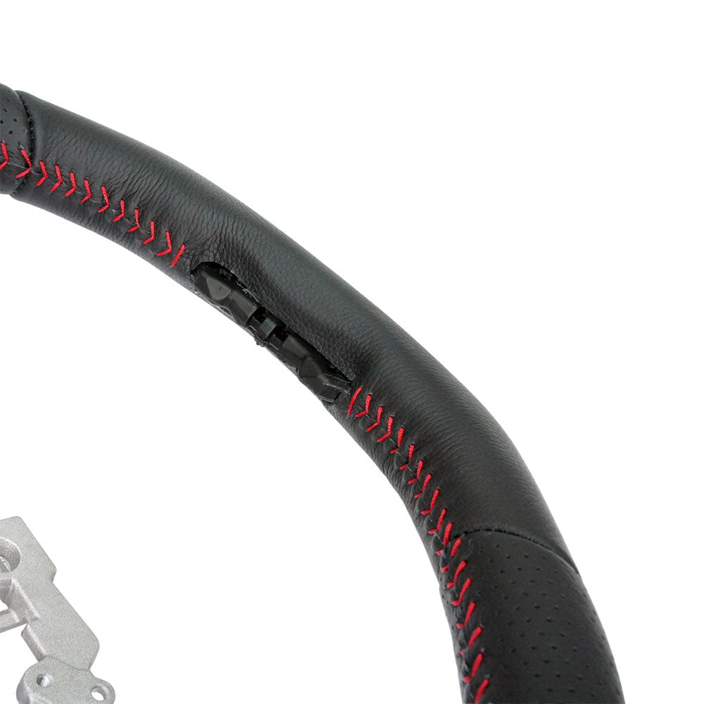 PSR Leather Steering Wheel w/Red Stitching