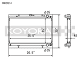 Koyorad Aluminium Racing Radiator