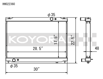 Koyorad Aluminium Racing Radiator