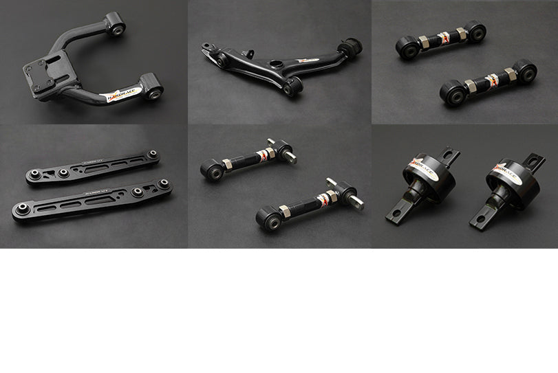 Hardrace Suspension Package Rubber - Black Honda Civic, EK/EJ/FM 96-00