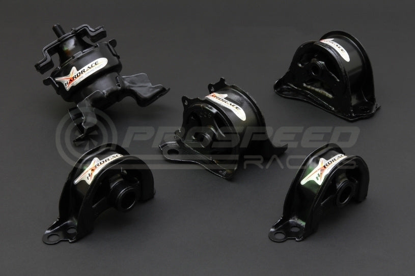 Hardrace Hardened Engine Mount 5Pcs Set (Race) - Honda Civic EG, EH, EJ, EK, EJ, EM1/CR-V RD1-RD3 97