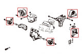 Hardrace Hardened Engine Mount 5Pcs Set (Race)