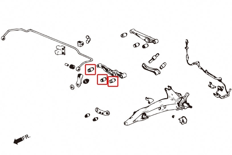Hardrace Rear Lower Arm Bush