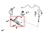 Hardrace Front Lower Control Arms Black
