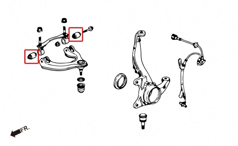 Hardrace Front Upper Arm Bush