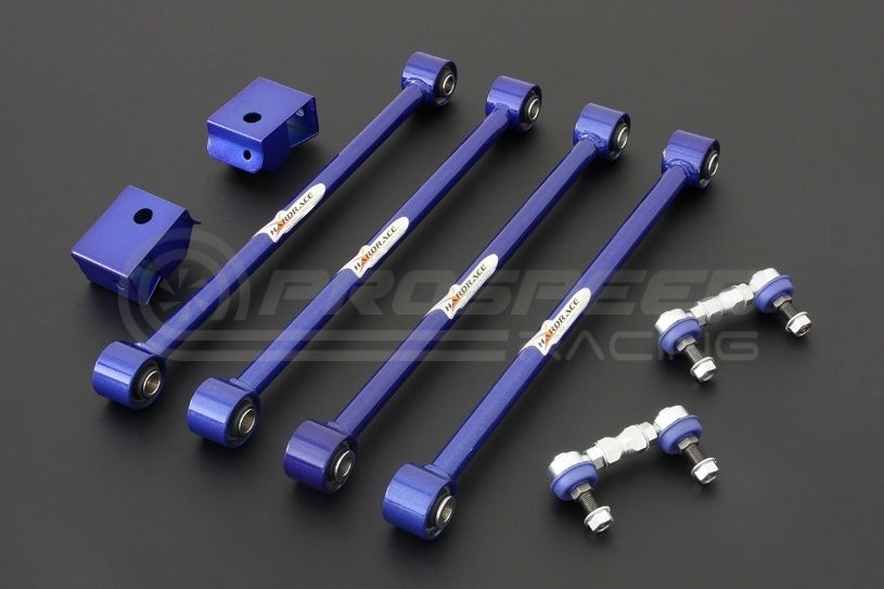 Hardrace Rear NON-Adj Arm 8Pcs Set - Subaru WRX, STI 94-00/Forester SF/Liberty BD, BG 6154-A