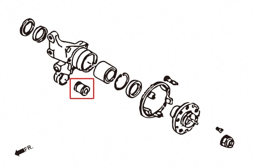 Hardrace Rear Knuckle Bush Rubber