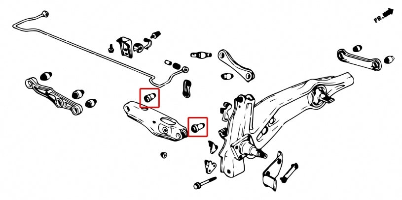 Hardrace Rear Lower Arm Bush