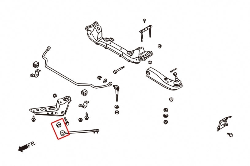 Hardrace Tension/Caster Rod Bush