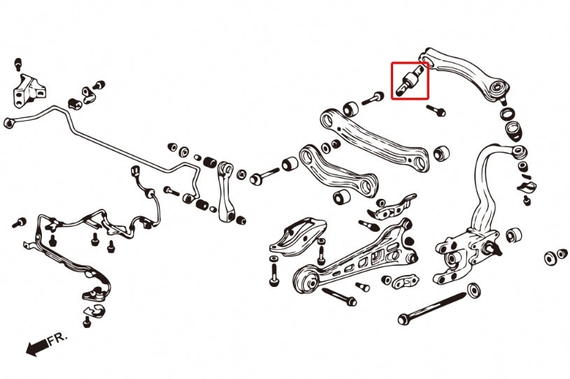 Hardrace Rear Upper Arm Bush