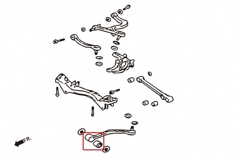 Hardrace Rear Trailing Arm Bush Pillowball