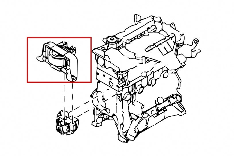 Hardrace Hardened Engine Mount Right Side