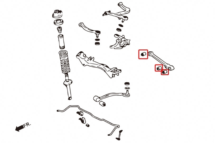 Hardrace Rear Lower Arm Bush Rubber