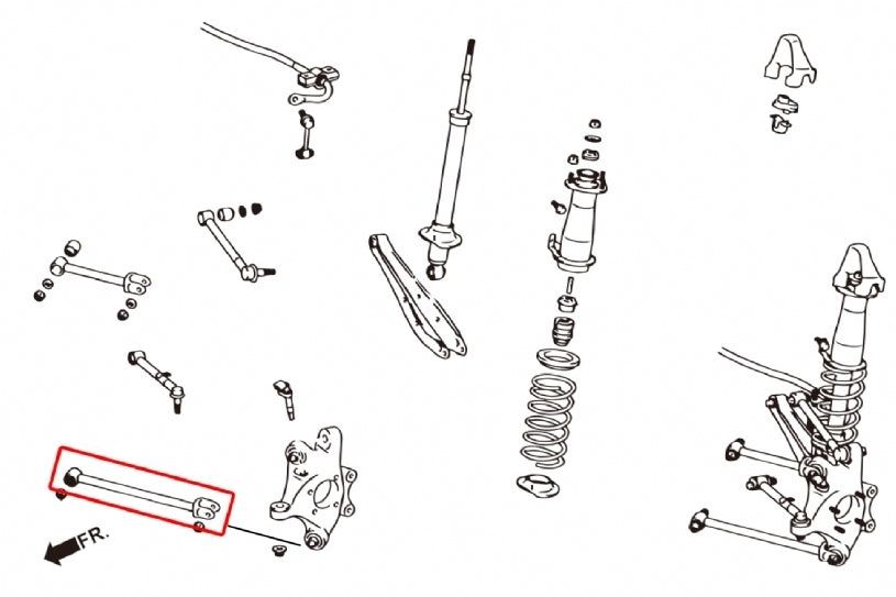Hardrace Rear Strut Arm Adj