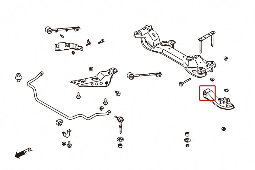 Hardrace Front Lower Control Arm Bush