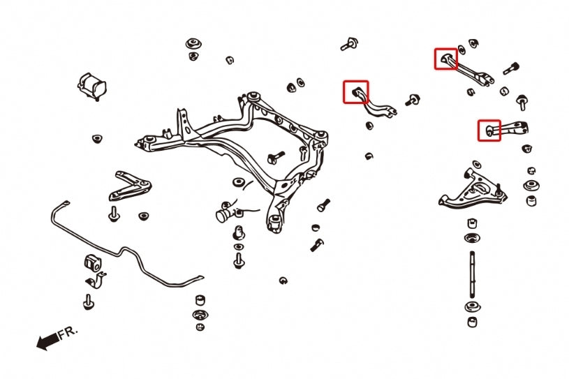 Hardrace Rear Toe/Traction/Camber Link Bush