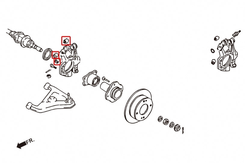 Hardrace Rear Knuckle/Hub Bush