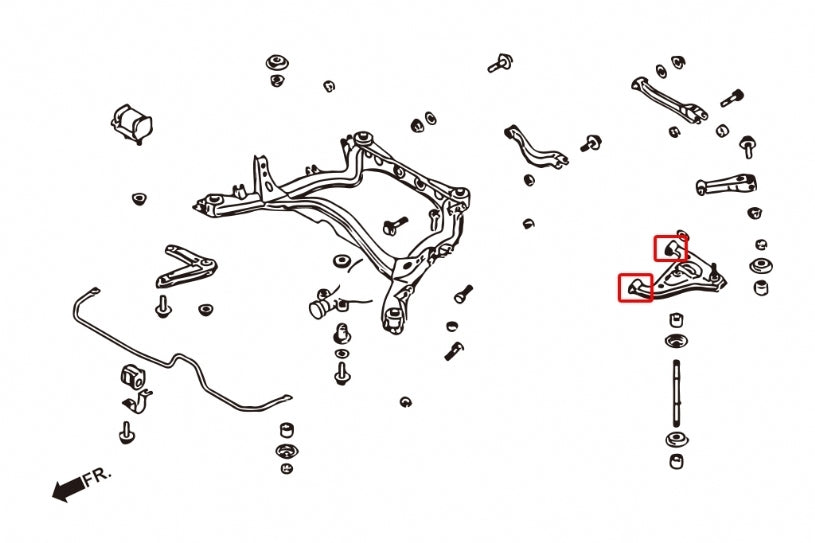 Hardrace Rear Lower Control Arm Bush