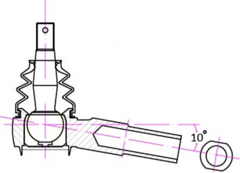 Hardrace Roll Centre Tie Rod End Forged