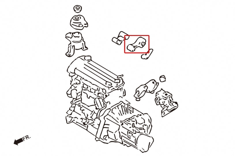 Hardrace Hardened Engine Mount Rear (Street)