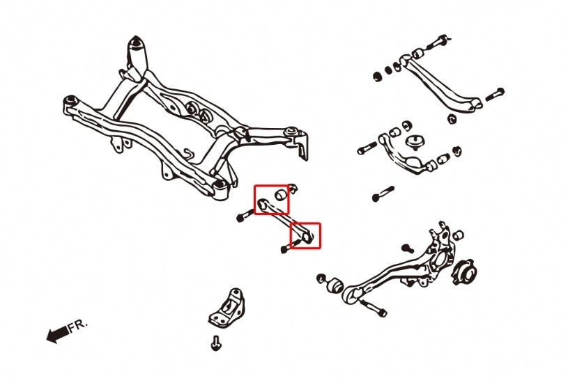 Hardrace Rear Front Lateral Arm Bush Rubber