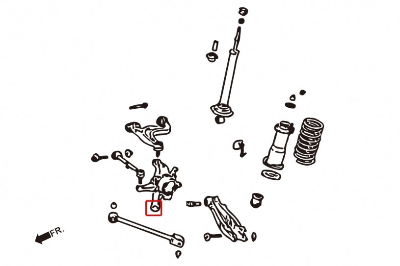 Hardrace Rear Knuckle Bush Rubber